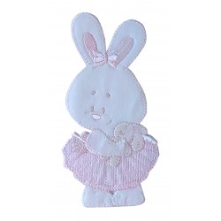 Iron-on Patch - Pink Baby Rabbit